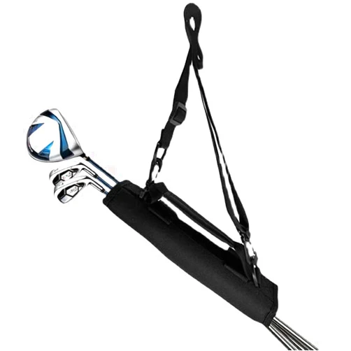 Haozaikeji Mini Golf Club Bag Lightweight Shoulder Carrier Driving Range Practice Pack Portable Course Training Travel Case Foldable Sunday Bag Holding 3-5 Golf Clubs for Men Women Golfer