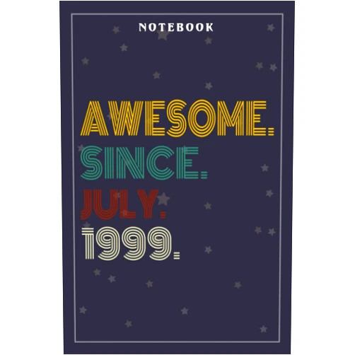 Abbie Kirby Notebook Journal Awesome Since July 1999 23 Years Old 23rd Birthday Gift: Meeting, Goals, Work List, Financial,6x9 in , Happy, Goal, Life, Gym, Personal Budget