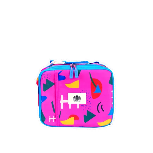 uninni Abstract Insulated Lunch box for Kids - Age 3+ with Leak-Resistant Storage, Mesh Pocket, Removable Divider for Snacks, Sandwiches and Drinks, BPA-Free Food-Grade lunch bag for boys