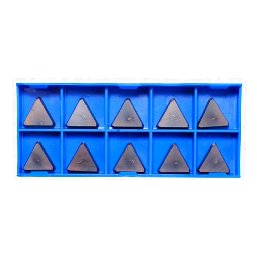 YUFUTOL Carbide Milling Inserts TPCN32PDTR TPG32 TiN Coated Lathe Carbide Inserts for Processing Steel Stainless Iron Finishing and Semi-Finishing for indexable End Mills, 10 Pieces