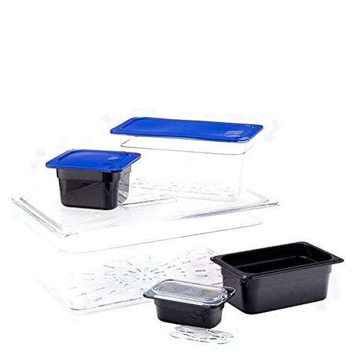Carlisle FoodService Products Storplus 1/2-Size Food Pan Lid with Notched Handle for Catering, Buffets, and Restaurants, Polycarbonate, Clear, (Pack of 6)