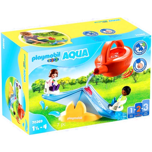 Playmobil 1.2.3 Aqua Water Seesaw with Watering Can