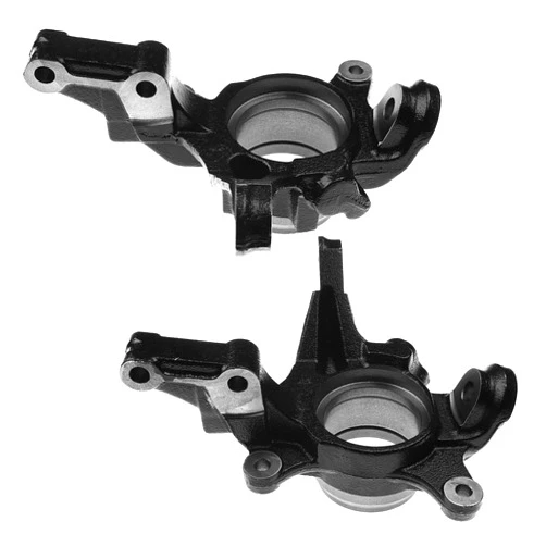 RVtiooy 2pcs Suspension Steering Knuckle Assembly Front Left Driver and Right Passenger Side Cast Iron L4 .6L for Nissan for Sentra 1.6L 1995-1999 Black 40014-0M000 400140M000,Fitment Tested