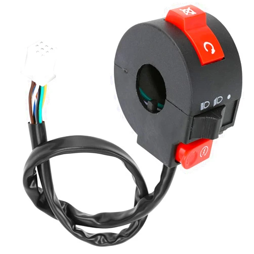 FVRITO Left Starter Kill Light Switch Female Plug Assembly for 50cc 70cc 90cc 110cc 125cc TaoTao RoKeta Sunl RPS ICEbear RPS Yamoto Jetmoto Kazuma Vitacci Chinese ATV Quad 8 Wire 3-Function