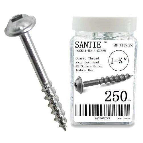 Santie Zinc Pocket-Hole Screws 1-1/4