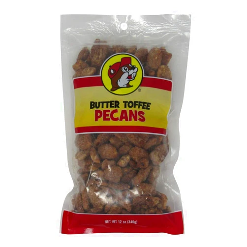 Buc-ee's Buc-ees Butter Toffee Pecans in a Resealable Bag, 12 Ounces