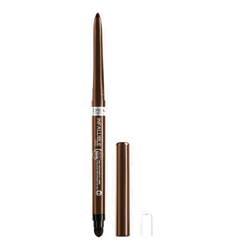 L’Oréal Paris L'Oreal Paris Infallible Grip Mechanical Gel Eyeliner Pencil, Smudge-Resistant, Waterproof Eye Makeup with Up to 36HR Wear, Brown Denim, 0.01 Oz