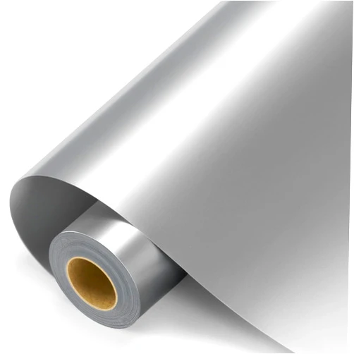 Sooez Silver Permanent Vinyl - Silver Adhesive Vinyl Roll for All Cutting Machine, Permanent Outdoor Vinyl 12