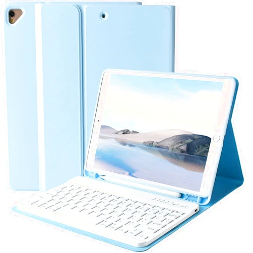 BAIBAO Keyboard Case for iPad 9th Generation 2021/8th Gen/7th Gen 10.2 Inch, Detachable Wireless with Pencil Holder Keyboard Cover for New iPad 9th Gen/8th Gen/7th Gen 10.2