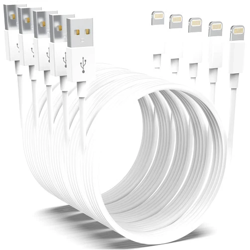 AZMOGDT [Apple MFi Certified]iPhone Charger AZMOGDT,5pack[6/6/6/10/10FT]Long Lightning Cable iPhone Cable USB Sync Cord Fast iPhone Charger Cable Compatible iPhone 13/12/11 Pro Max Xs X XR 8 7 iPad iPod More 6/6/6/10/10 FT