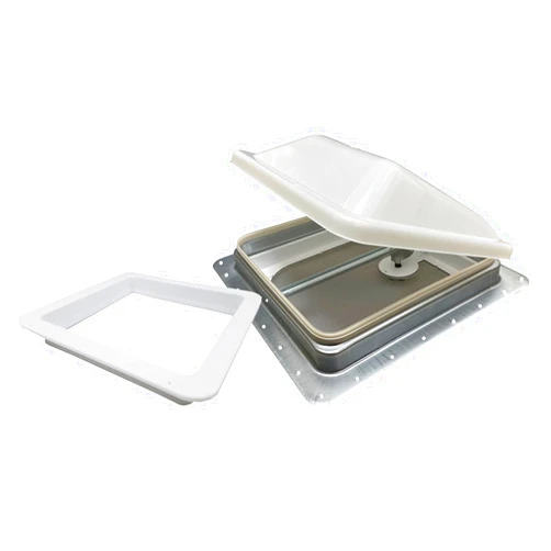 classAcustoms Ventline Non Powered RV Roof Vent | White Lid | w Garnish RV Roof Vent Hatch Skylight
