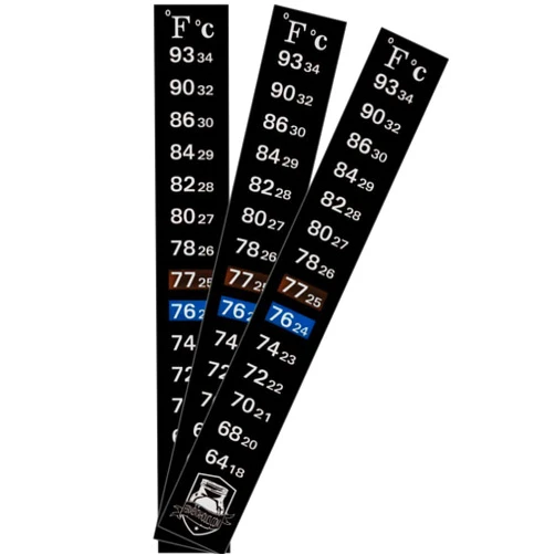 Fermentaholics 3 Pack Kombucha Fermentation Adhesive Strip Thermometer - Displays Temperature in Degrees in Celsius and Fahrenheit - Easy to Use - Accurate - Great for Kombucha, Beer, Wine, Vegetable Fermentation