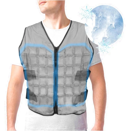 WORLD-BIO Instant Cooling Vest with 84 Ice Cells, Adjustable Unisex Cold Vest for Hot Weather, Reusable Cooling Gear for Outdoor Work