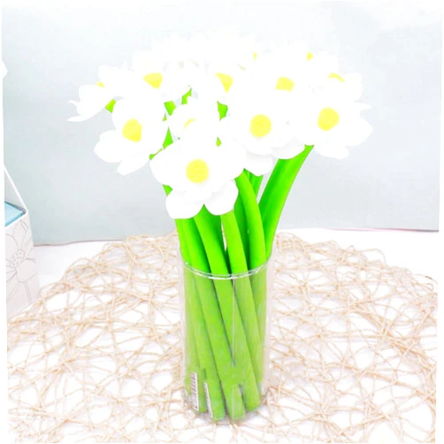 Prosnubl 6Pcs Color Changing Flower Pens Creative Gel Ink Pens for Christmas Teachers Mothers' Day Decor, Party Favor