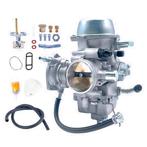 Aniro Moto YFM600 Carburetor Carb Kit for Yamaha Grizzly 600 660 YFM600 YFM660 with Fuel Switch Valve Petcock ATV Carb