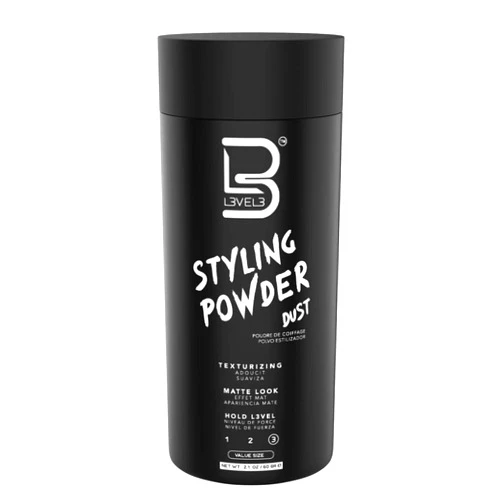 L3 Level 3 Styling Powder - Natural Look Mens Powder - Easy to Apply with No Oil or Greasy Residue