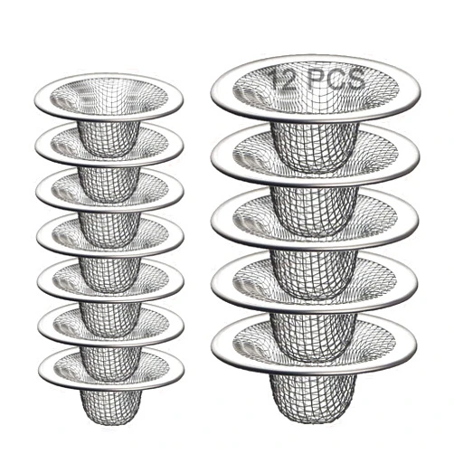 Beyoslf 12PCS Stainless Steel Slop Basket Filter Trap, 2.75