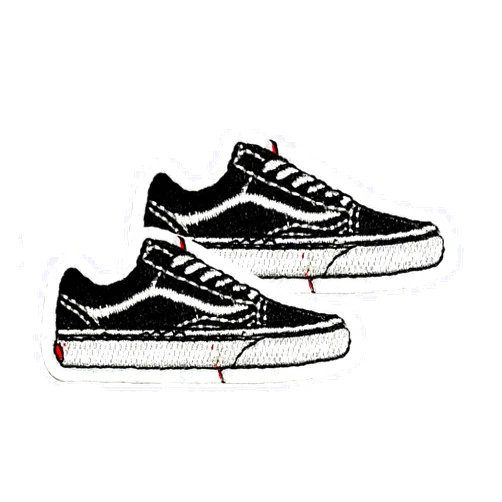 Generic Sneaker Shoe Embroidered Decorative Patches Sticker Sew on Applique Repairing Costume Clothing T-Shirt Jackets Hats Jeans Backpacks for Men Women Boys Girls (2 PCS)
