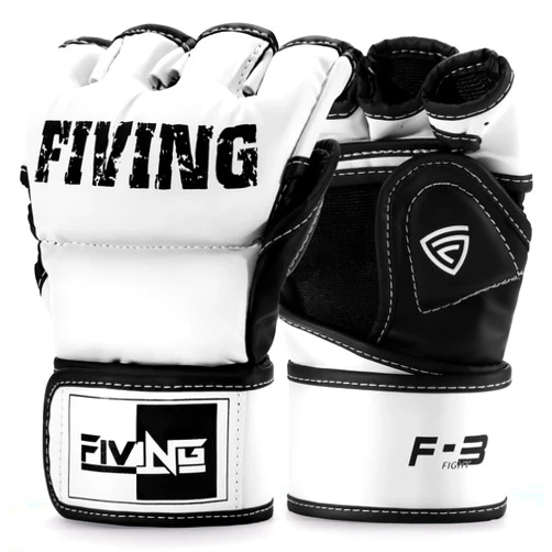 FIVING MMA Gloves for Men & Women,Boxing Gloves for Punching Bag,Sparring,Training,Muay Thai,MMA,Martial Arts Bag Gloves,Kickboxing Gloves with Open Palms