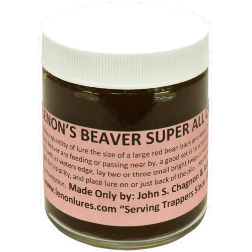 Lenon Lures Lenon's Beaver Super All Call Lure 8 oz. Jar Long Liner Trapper's Special
