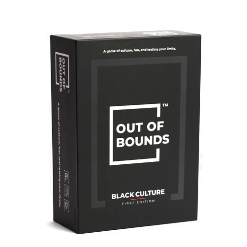OUT OF BOUNDS: BLACK CULTURE FIRST EDITION Out of Bounds: Black Culture - Fun Black Taboo Card Game of Guessing Where You Compete Against The Timer to Guess The Word