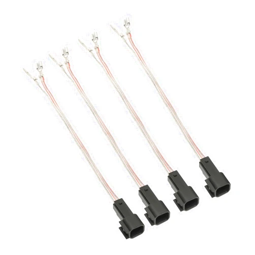 RED WOLF Car Speaker Wiring Harness Connector Adapter for Ford F150 Edge Escape, Lincoln Navigator Town Car, Mazda 3/5/6 1998-2011 Mount Aftermarket Front Rear Door Speaker Wire Cable Plug 4 PCS