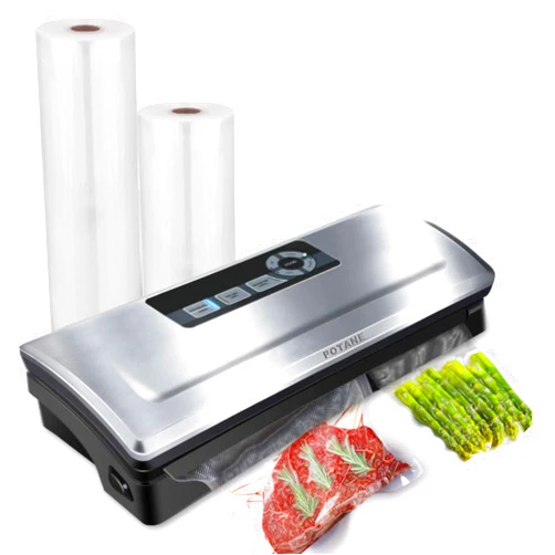 Potane Precision Vacuum Sealer Machine, Powerful Pro Vacuum Food Sealer, 8-in-1 Easy Presets, 4 Food Modes, Dry&Moist&Soft&Delicate with Starter Kit, Compact Design(Silver)