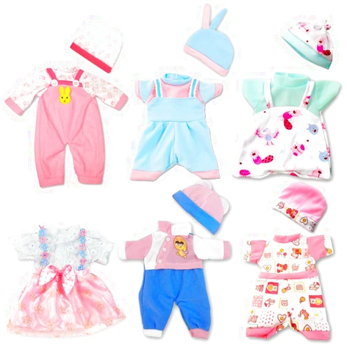 ARTST Doll Clothes,12 inch Baby Doll Clothes 6 Sets Include 5 Caps fit for 10 inch Dolls /11 inch Baby Dolls/ 12 inch Baby Dolls