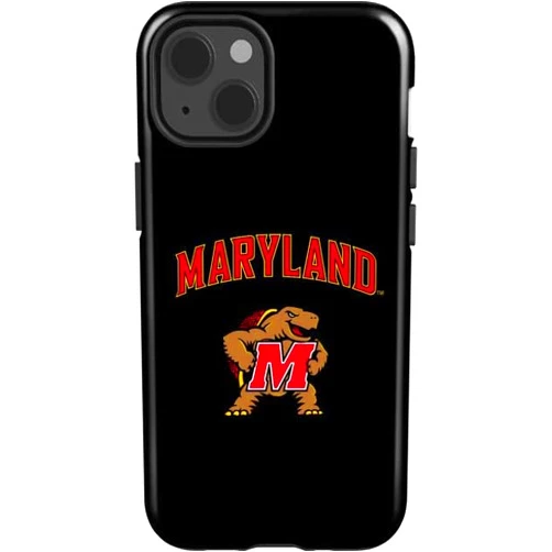 Skinit Impact Phone Case Compatible with iPhone 14 - Officially Licensed University of Maryland Collegiate Text Design