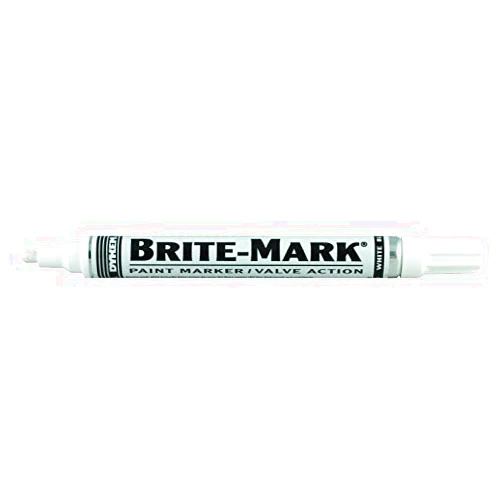 Tools Supply Brite-Mark Medium Tip Paint Marker, White, Model: 84003, Tools & Hardware Store