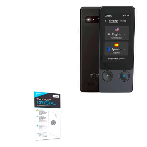 BoxWave Screen Protector Compatible with Anfier Translator - ClearTouch Crystal (2-Pack), HD Film Skin - Shields from Scratches