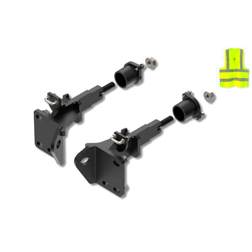 KOZAK Brackets Mounting Kit and Hardware XG-26VNL Fits Trucks Front Grille Deer Moose Brush Bumper Guard Compatible with Volvo VNL New 2025+ 860 840 660 640 440 300 Trucks, Includes Reflective Vest