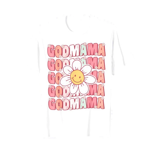 Matching Groovy Party Shirts and 70s Vibes Groovy Godmama Matching Family Birthday Party Daisy Flower T-Shirt
