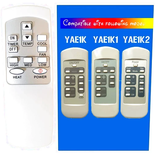 CHOUBENBEN Replacement GE Air Conditioner Remote Control YAE1K YAE1K1 YAE1K2