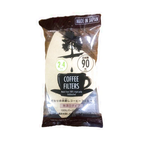Daiso Japan 90 Sheets Disposable Coffee Filters 2 to 4 Cups Made From 100% Virgin Pulp Made in Japan