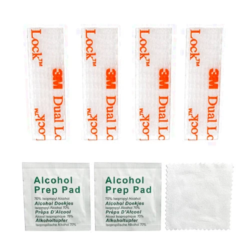QDiShi EZ Pass/IPass/IZoom Toll Tag Fastlane Mounting Kit - 4 Pcs Reclosable Fastener Peel and Stick Adhesive Dual Lock Tape Strips
