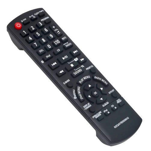 AIDITIYMI N2QAYB000643 Replace Remote Control fit for Panasonic Compact Stereo System SC-HC35 SA-HC55 SC-HC35DB SC-HC55 SC-HC55DB SC-HC55DBEBK