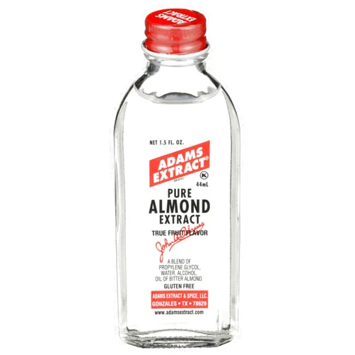 Adams Extract Pure Almond Extract, True Fruit Flavor, Gluten Free, 1.5 FL OZ Glass Bottle (Pack of 1)
