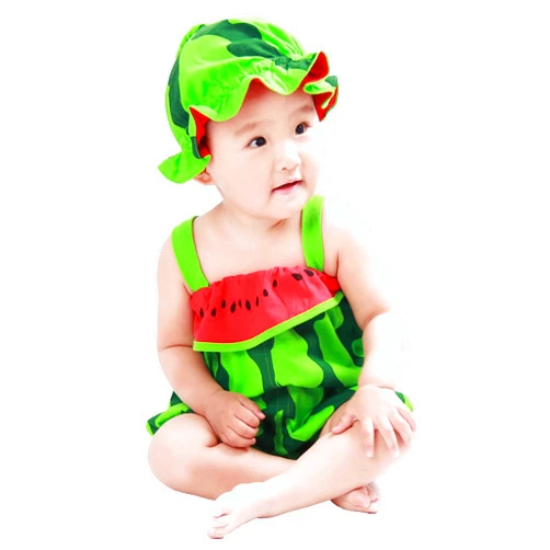 AEUFIDM Newborn Baby Costume Photography Props Cute Watermelon Outfits Lovely Tiger Hat Pant Set