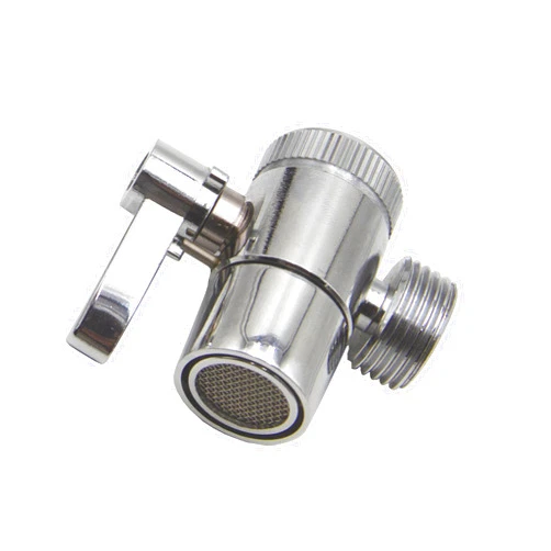 IEUYO Brass Faucet Diverter Valve with Aerator for Hand Held Shower, Sink Faucet Splitter for Kitchen and Bathroom, G1/2