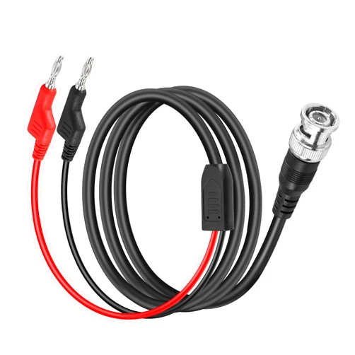 YACSEJAO BNC Test Leads YACSEJAO 4.2FT/1.3M BNC to 4mm Banana Plug Oscilloscope Probes Probe Oscilloscope Test BNC to Dual Stacking Test Leads Cable