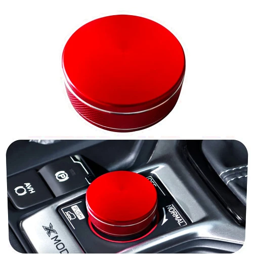 AMOHOMA Model Button Cover for Subaru Forester Sport Accessories 2019,2020,2021,2022 2023 Knob Decoration for Car Interior Red