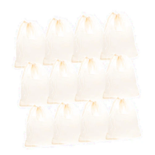 FUNOMOCYA 20pcs Drawstring Soup Bag Cotton Soup Bags Cheesecloth Bag Gadget Holding Bags Empty Stew Seasoning Bags Stew Seasoning Bag Drawstring Bags Spices Bag Tea Cotton Gauze Mesh
