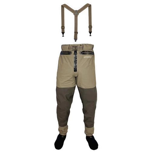 Paramount Outdoors Slate Guide Pant Waist High Zippered Stockingfoot Breathable Wader Pant for Fly Fishing