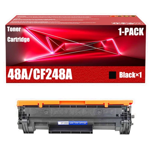 KFLXJW 48A/CF248A Toner Cartridge Compatible for HP Laserjet Pro M15W M15A MFPM28W MFPM28A Printers High Yield Replacement Toner Cartridges Refill Multicolor (with Chip),Black ×1