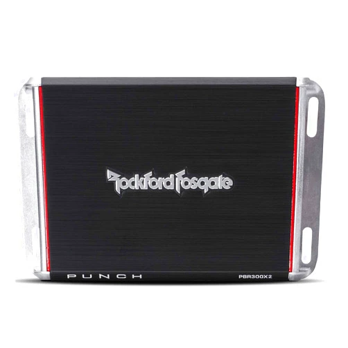 Rockford Fosgate PBR300X2 Punch 300 Watt 2 Channel Boosted Rail Amplifier