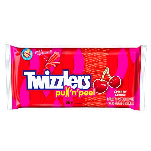 Twizzlers Cherry Pull N Peel Party Pack, 396 Gram/13.96 Ounces {Imported from Canada}