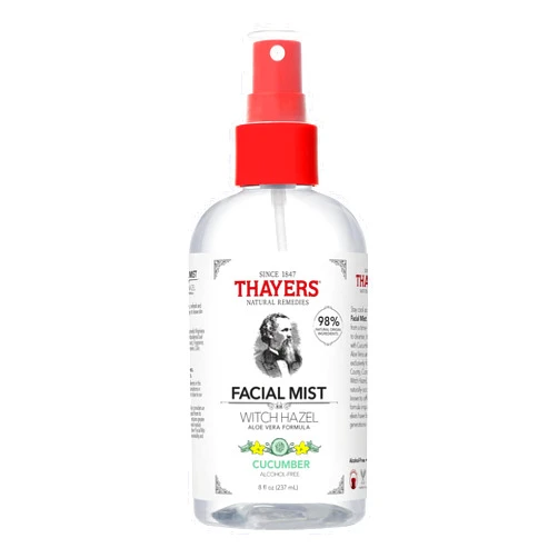 Thayers Alcohol-Free Witch Hazel Facial Mist Toner with Aloe Vera, Cucumber, Soothing and Hydrating, For All Skin Types, 8 oz