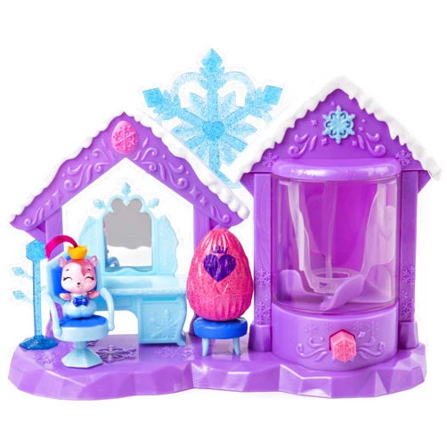 Hatchimals CollEGGtibles, Glitter Salon Playset with 2 Exclusive, for Kids Aged 5 and Up