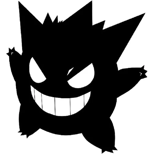 FAVFOUR INC Anime Gengar Smiling Vinyl Stickers Symbol 5.5